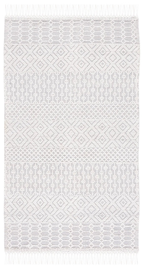 Safavieh Casablanca 4'-0" x 6'-0" Rug in Grey / Ivory
