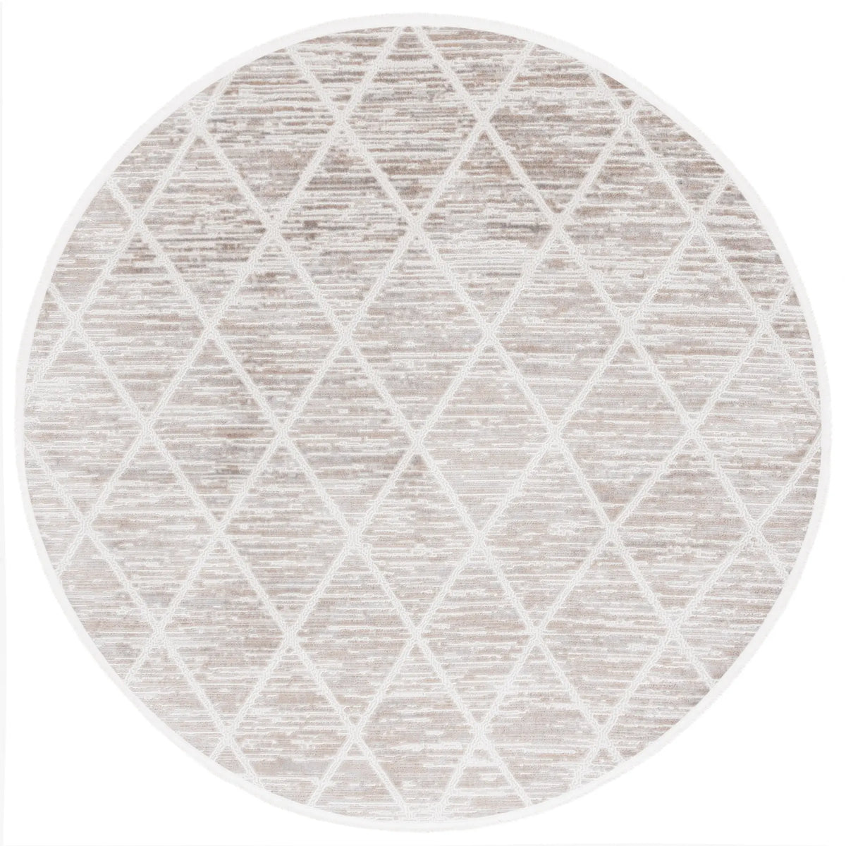 Safavieh Mila 6'-7" x 6'-7" Rug in Beige / Ivory