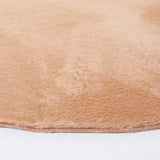 Safavieh Faux Rabbit Fur 6'-0" x 6'-0" Rug in Beige