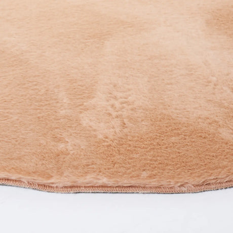 Safavieh Faux Rabbit Fur 6'-0" x 6'-0" Rug in Beige