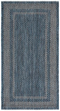 Safavieh Courtyard 2'-7" x 5'-0" Rug in Navy / Grey