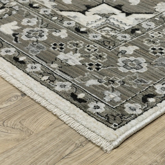 Oriental Weavers Sphinx Chamberlain CH09A Grey Rugs - corner detail