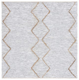 Safavieh Vintage Leather 6'-0" x 6'-0" Rug in Light Grey / Natural