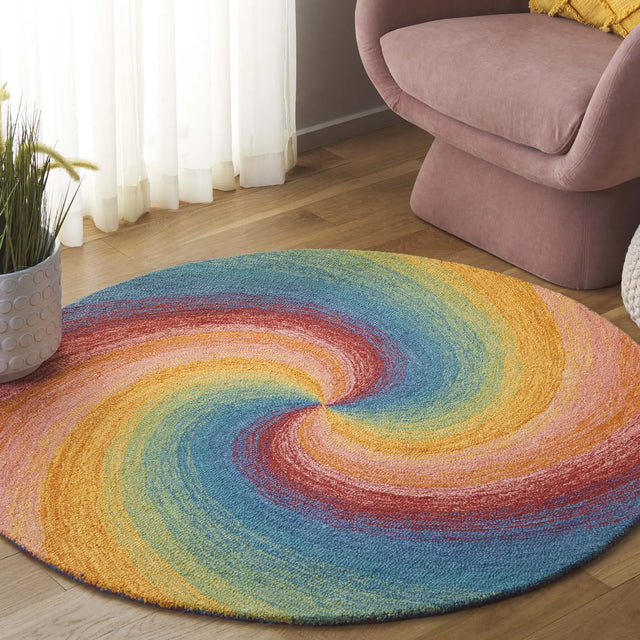 Safavieh Novelty 3'-0" x 3'-0" Rug in Blue / Gold
