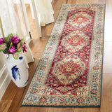 Safavieh Kashan 2'-6" x 10'-0" Rug in Blue / Red