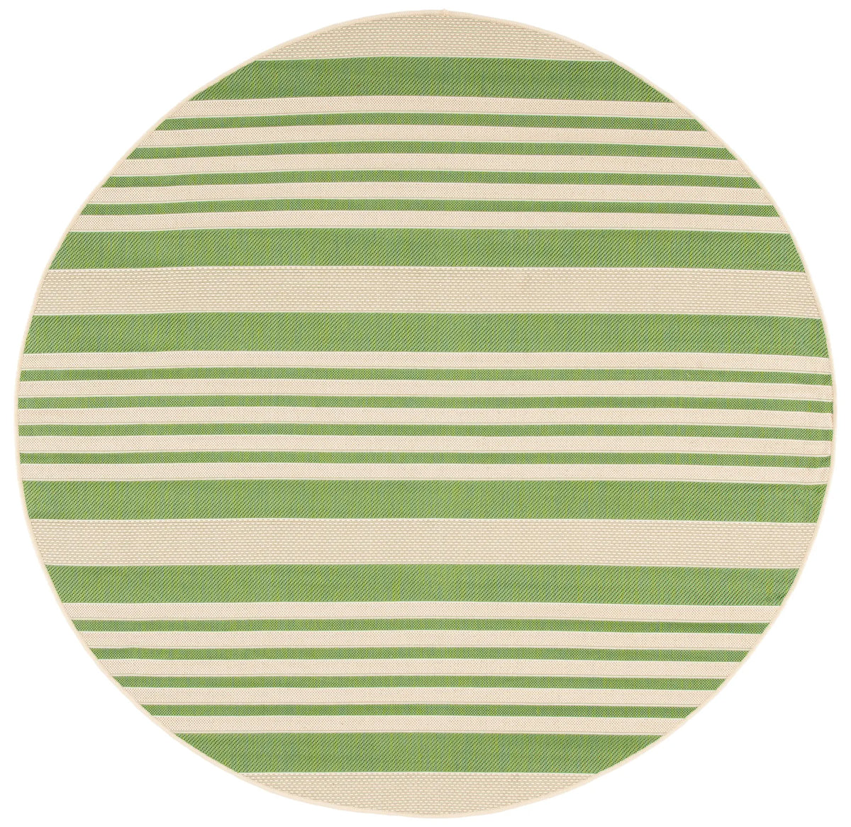 Safavieh Courtyard 5'-3" x 5'-3" Rug in Green / Beige