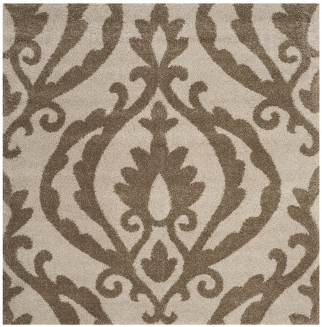 Safavieh Florida Shag 6'-7" x 6'-7" Rug in Cream / Beige