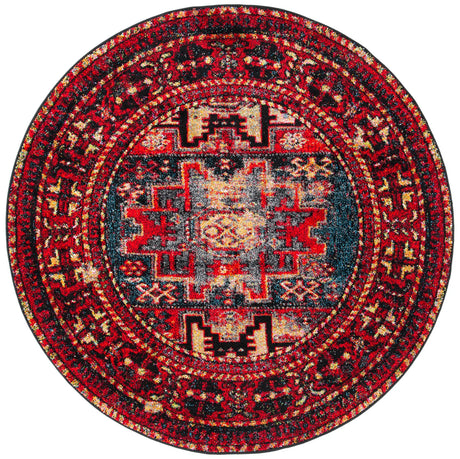 Safavieh Vintage Hamadan 5'-3" x 5'-3" Rug in Red / Multi