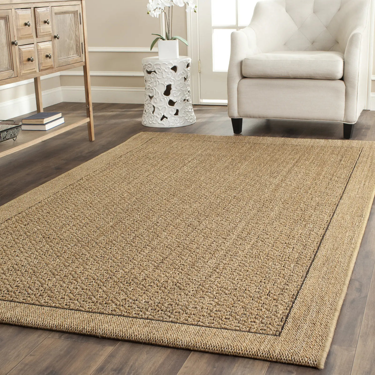 Safavieh Palm Beach 5'-0" x 8'-0" Rug in Natural