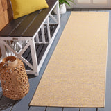 Safavieh Courtyard 2'-3" x 8'-0" Rug in Beige / Gold