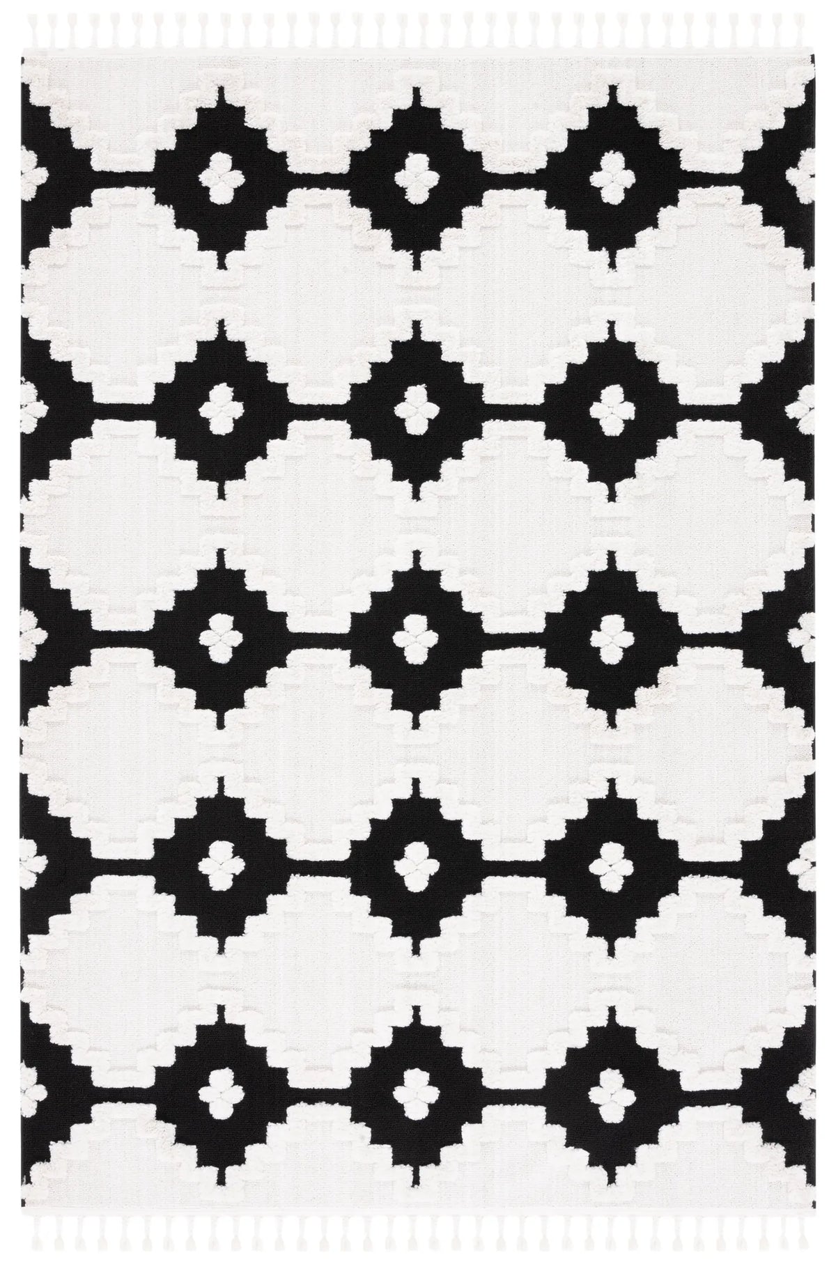 Safavieh Marrakesh 4'-0" x 6'-0" Rug in Ivory / Anthracite