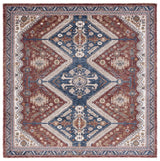 Safavieh Heirloom 700 6'-7" x 6'-7" Rug in Navy / Rust