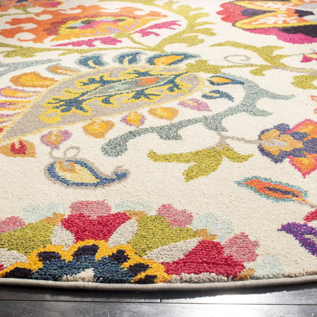 Safavieh Monaco 6'-7" x 6'-7" Rug in Ivory / Multi
