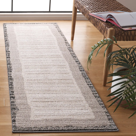 Safavieh Jade 100 2'-2" x 8'-0" Rug in Ivory / Beige Black