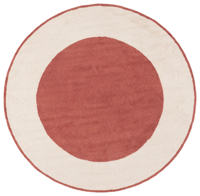 Safavieh Easy Care 6'-0" x 6'-0" Rug in Ivory / Rust