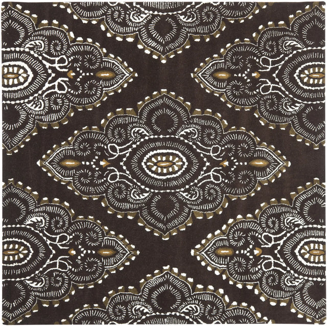 Safavieh Wyndham 7'-0" x 7'-0" Rug in Brown / Ivory