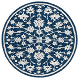 Safavieh Ebony 6'-0" x 6'-0" Rug in Navy / Ivory