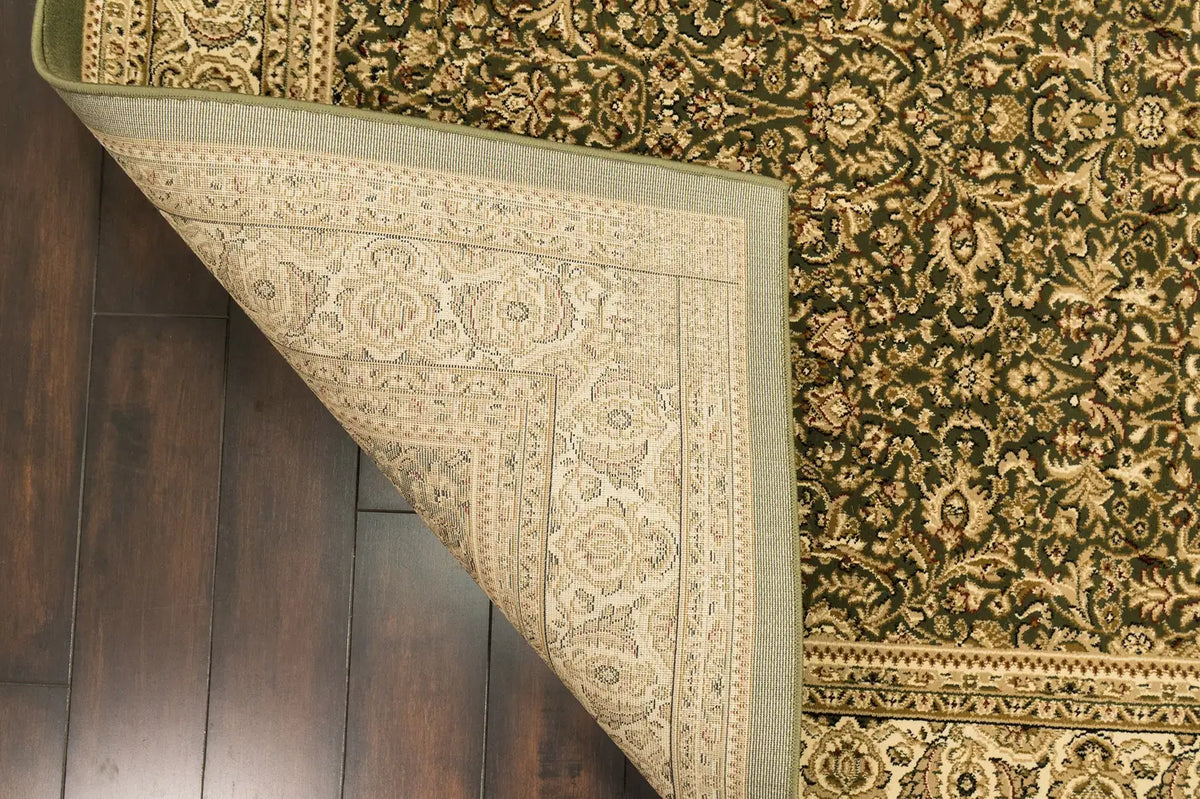 Dynamic Rugs Legacy 58004 Green Rugs - Corner