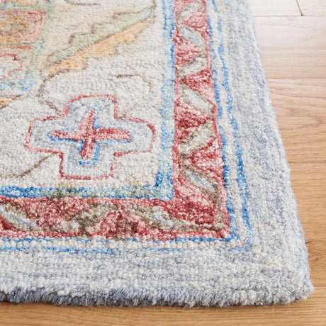 Safavieh Metro 4'-0" x 6'-0" Rug in Grey / Rust