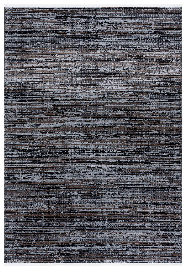 Safavieh Mila 4'-0" x 6'-0" Rug in Brown / Ivory Black