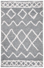 Safavieh Equinox Shag 3'-0" x 5'-0" Rug in Grey / Cream