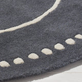 Safavieh Bella 5'-0" x 5'-0" Rug in Dark Grey / Ivory