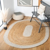 Safavieh Braided 5'-0" x 7'-0" Rug in Beige / Natural