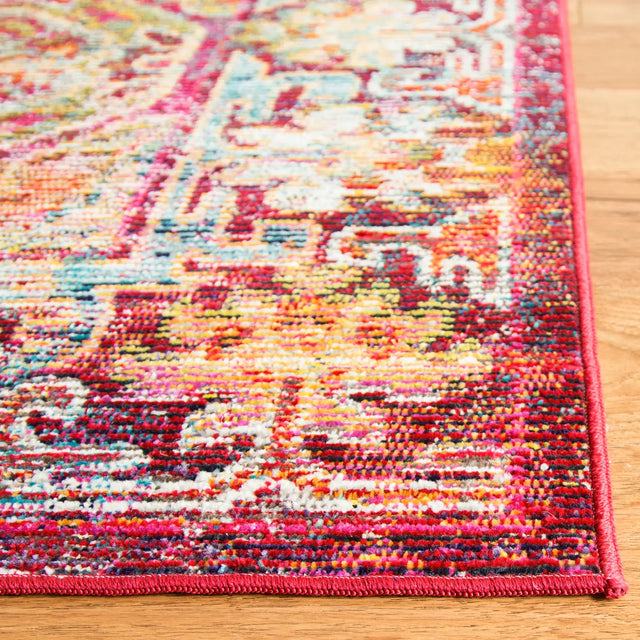 Safavieh Crystal 4'-0" x 6'-0" Rug in Fuchsia / Light Blue