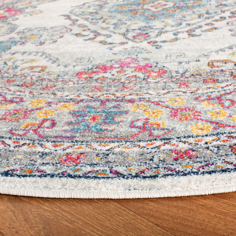 Safavieh Evoke 6'-7" x 6'-7" Rug in Cream / Fuchsia
