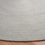 Safavieh Braided 5'-0" x 5'-0" Rug in Grey