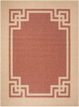 Safavieh Martha Stewart 6'-7" x 9'-6" Rug in Terracotta / Beige