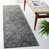 Safavieh Amsterdam 2'-3" x 8'-0" Rug in Dark Grey / Light Grey