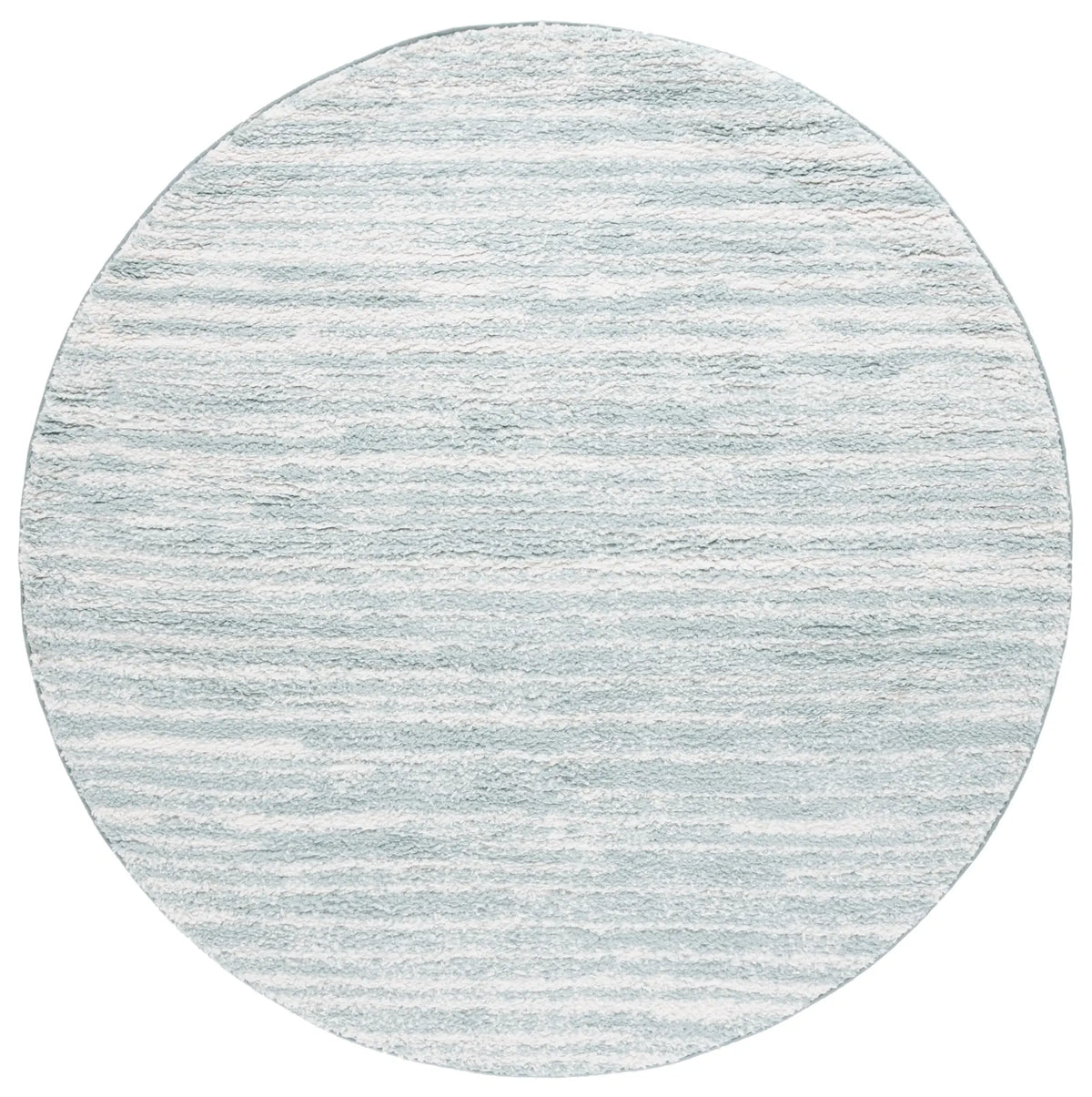 Safavieh Rumi Shag 6'-7" x 6'-7" Rug in Aqua / Ivory