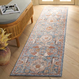 Safavieh Heirloom 700 2'-0" x 8'-0" Rug in Grey / Blue Rust