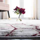 Safavieh Craft 4'-0" x 6'-0" Rug in Grey / Wine