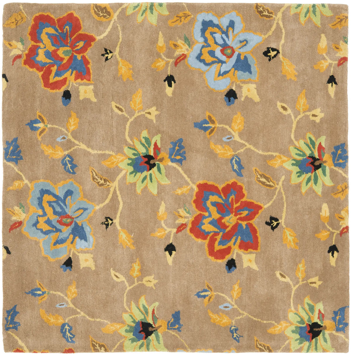 Safavieh Soho 6'-0" x 6'-0" Rug in Brown / Multi