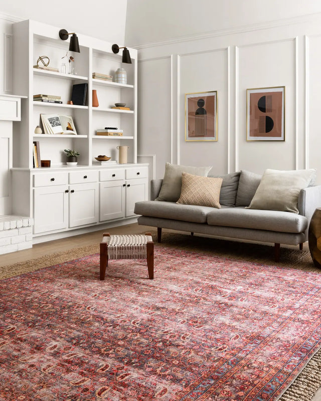 Loloi Loren Lq-05 Eggplant / Crimson Rugs - room scene 1