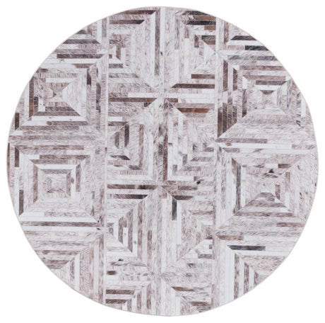 Safavieh Faux Hide 6'-0" x 6'-0" Rug in Beige / Brown