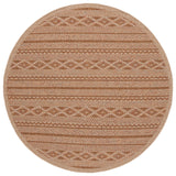 Safavieh Wicker 6'-7" x 6'-7" Rug in Natural / Brown