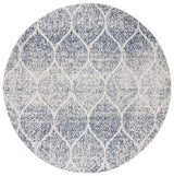 Safavieh Madison 5'-3" x 5'-3" Rug in Cream / Royal Blue