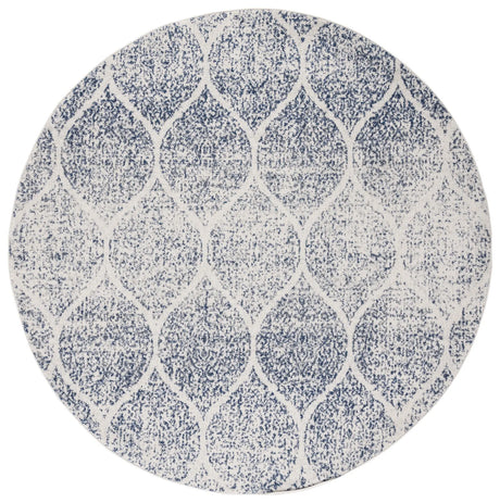 Safavieh Madison 5'-3" x 5'-3" Rug in Cream / Royal Blue