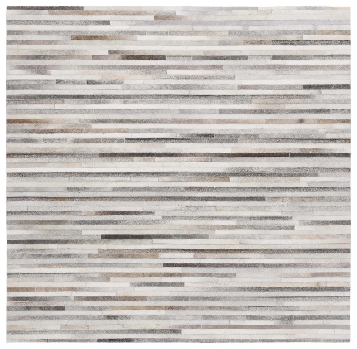 Safavieh Studio Leather 6'-0" x 6'-0" Rug in Ivory / Grey