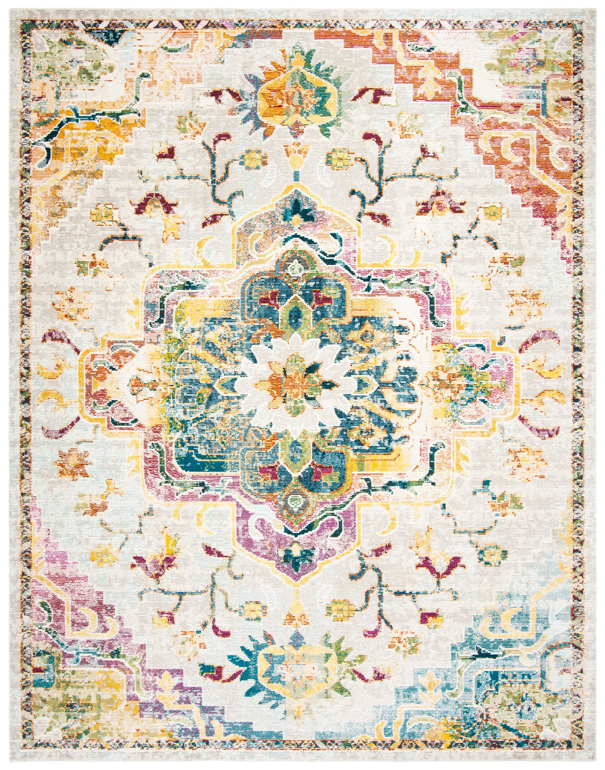 Safavieh Crystal 10'-0" x 14'-0" Rug in Light Blue / Grey