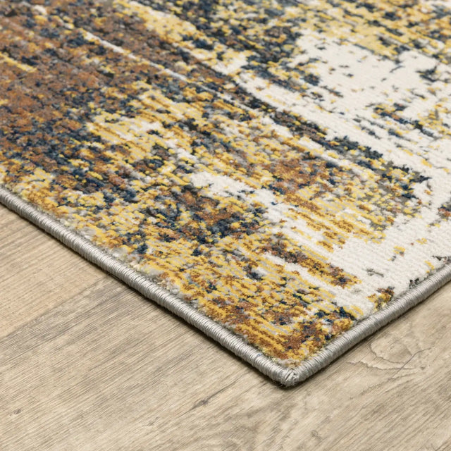 Oriental Weavers Sphinx Caravan 8020X Gold/ Beige Rugs - corner detail
