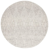 Safavieh Ebony 6'-0" x 6'-0" Rug in Grey / Ivory