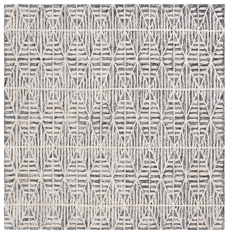 Safavieh Ebony 6'-0" x 6'-0" Rug in Black / Ivory