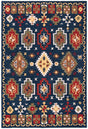 Safavieh Heritage 4'-0" x 6'-0" Rug in Navy / Red