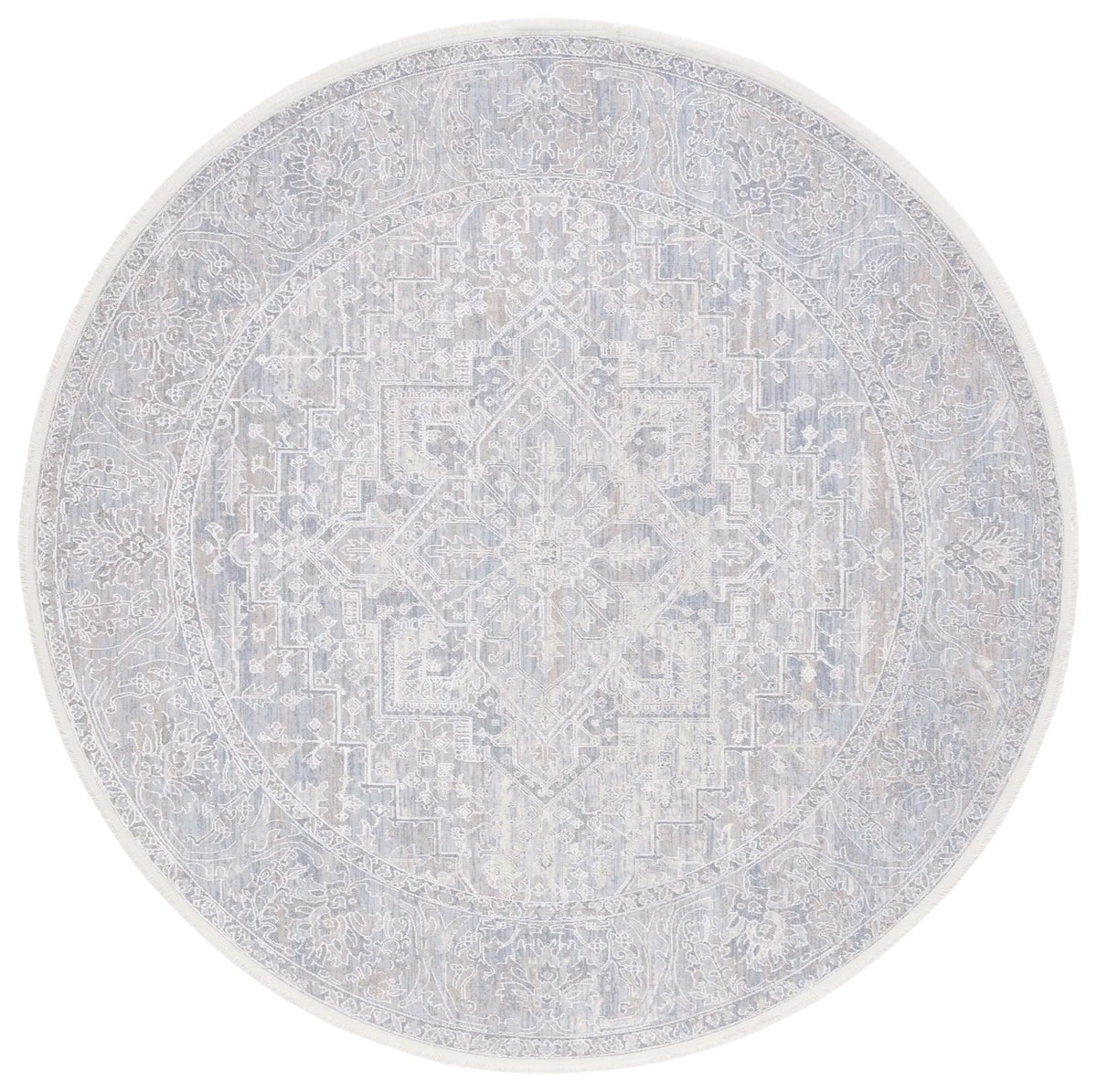 Safavieh Marmara 6'-7" x 6'-7" Rug in Beige / Grey Blue
