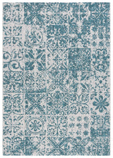 Safavieh Courtyard 5'-3" x 7'-7" Rug in Blue / Grey