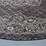 Safavieh Courtyard 6'-7" x 6'-7" Rug in Black / Grey